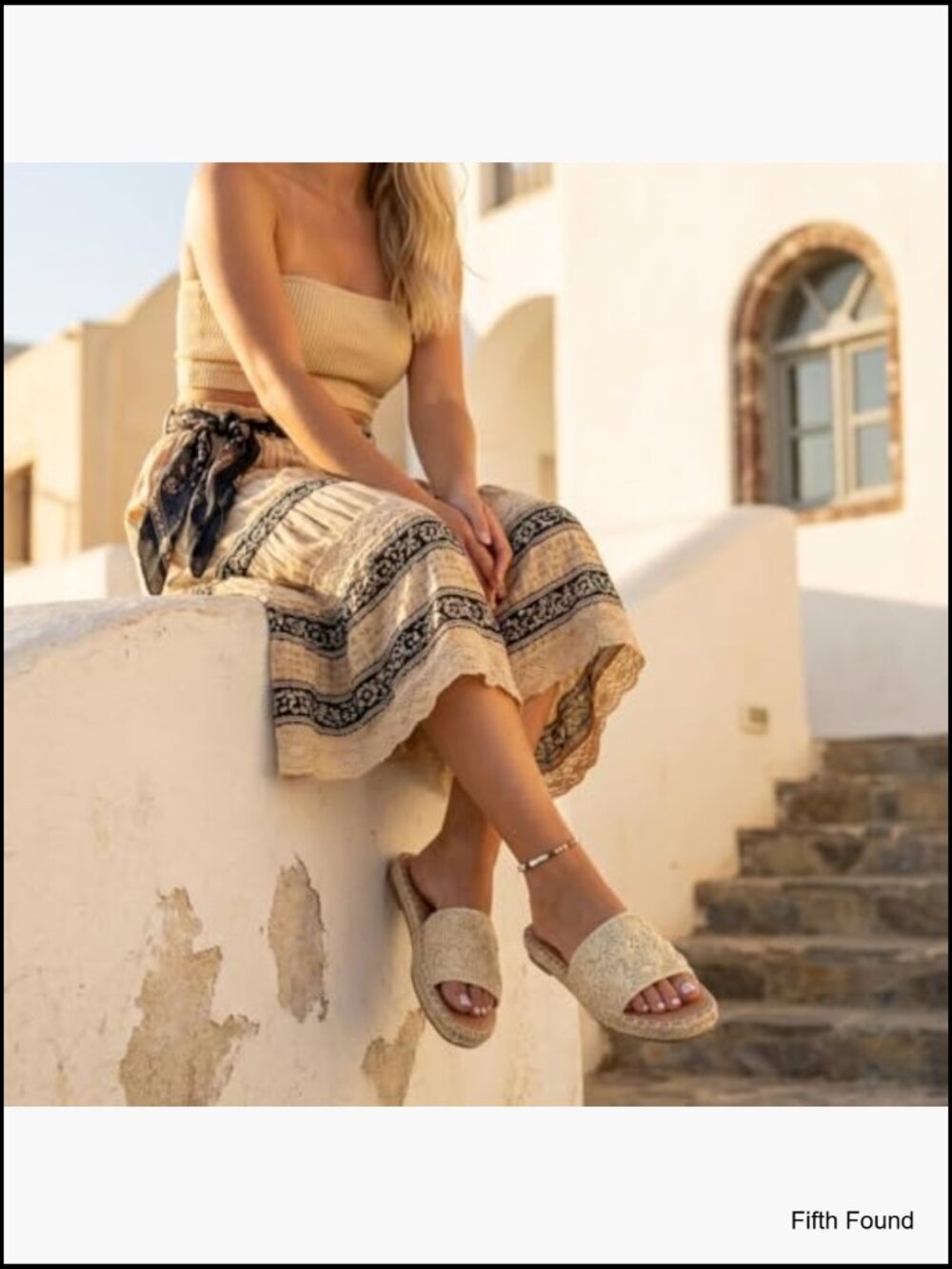 Woven Raffia Slide Sandals with Jute Sole and Memory Foam Cushioning - Picture 3 of 7